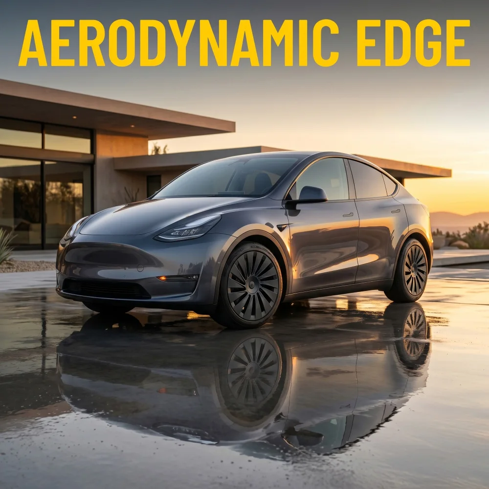 4PCS Full Rim Hubcap for Tesla Model Y Juniper Standard 18 Inch Performance Aperture Wheel Cover Replacement Accessories 2026