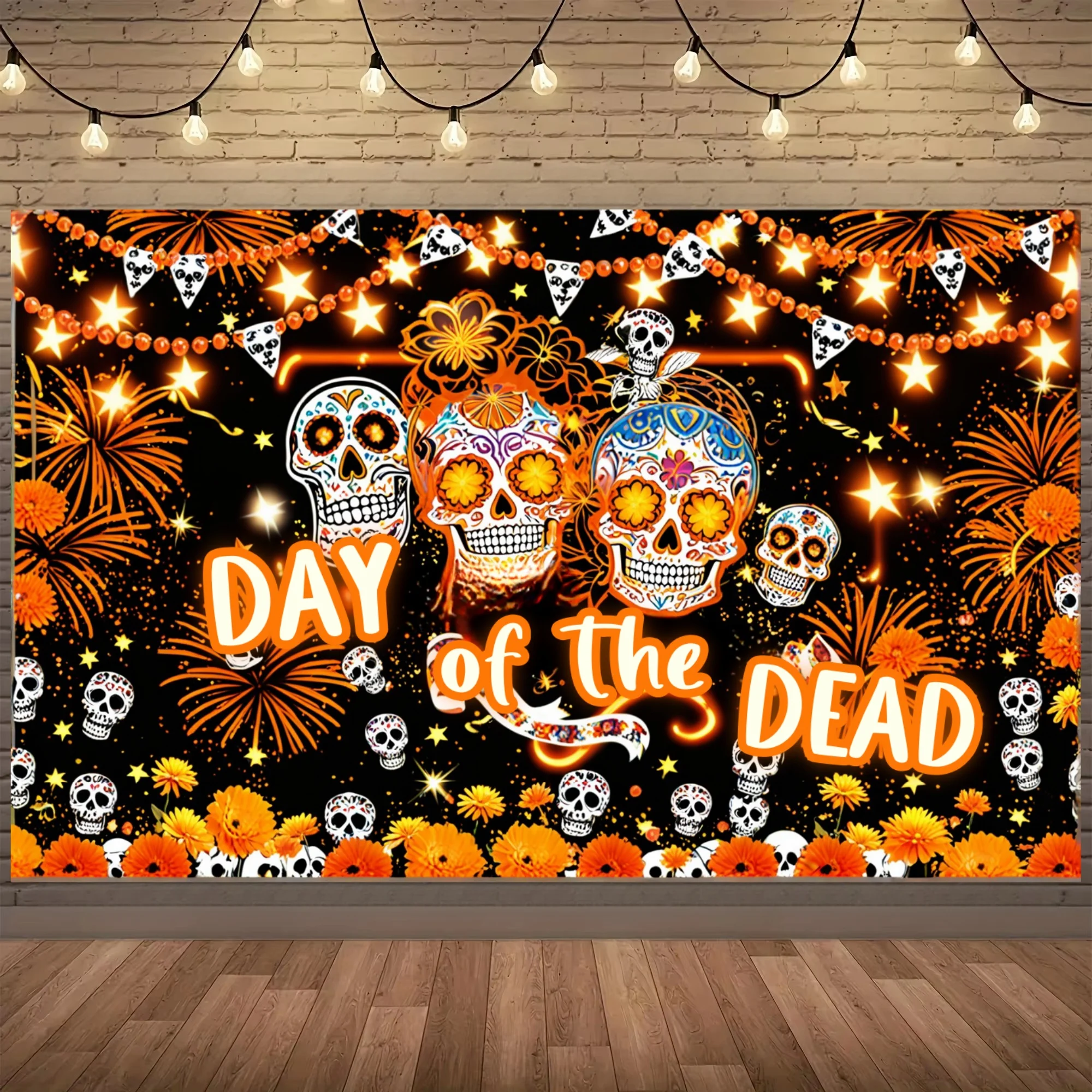 Mexican Katrinas Decoration Day Of The Dead Banner Mexican Dia DE Los Muertos Background Mexico Party Decor Support Customized