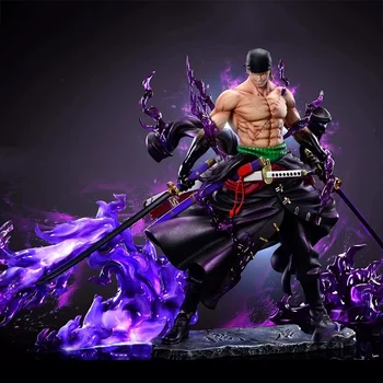 25ซม.One Piece Dream Zoroรูปปั้นWanoประเทศFigurine GK Yama Roronoa ZoroตัวเลขSkyภาพวาดรุ่นPVCคอลเลกชันอะนิเมะของเล่น