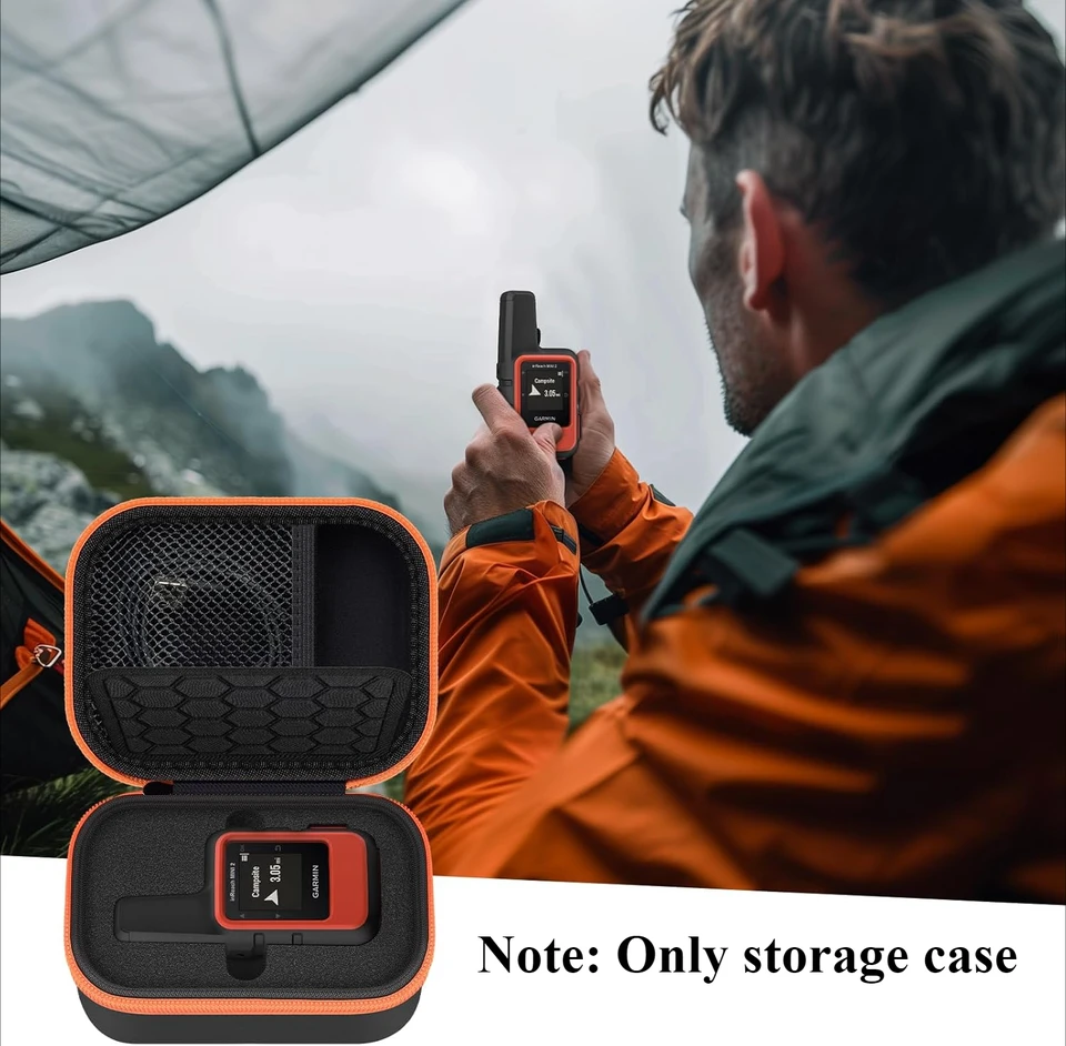 Acadey Custodia In Silicone Per Garmin InReach Mini2 – Antiurto, Supporta Ricarica Wireless, Nero