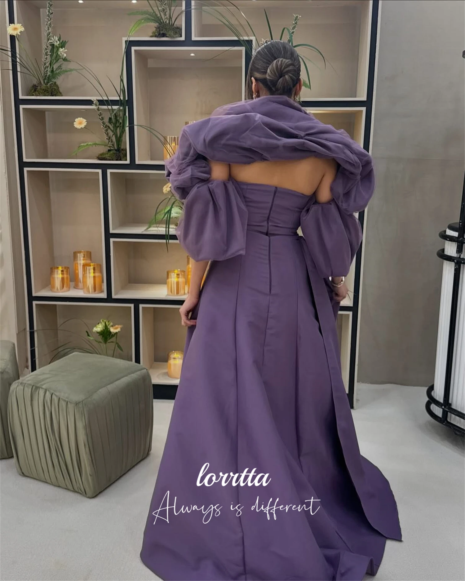 Loretta Maßgeschneidertes Abendkleid, luxuriöse Abendkleider für Damen, elegante Damenkleider für Hochzeit, Party, lila Ballkleider