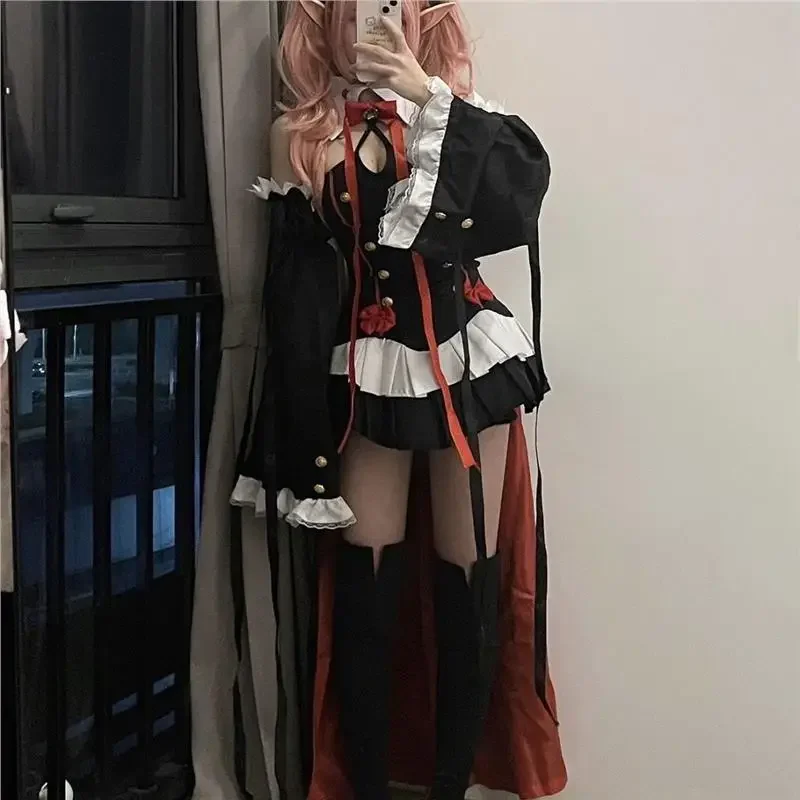 Halloween Horned Angel Cosplay Costume Complete Cosplay Costume Set Includes All Accessories view 4