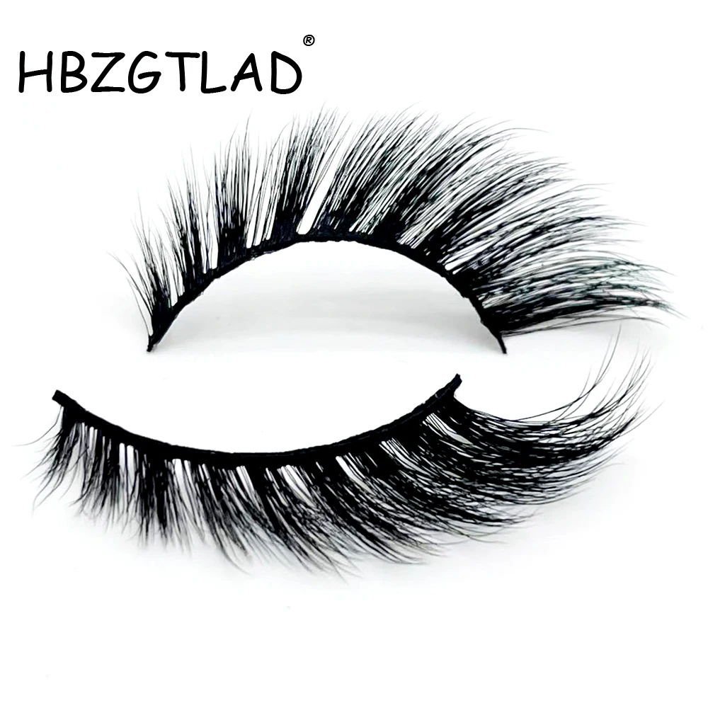 New Cat Eye Lashes Mink Eyelashes 3D Curl Winged Natural Realistic Messy End Eye Elongated Thick False Eyelashes Soft Fake Lashe