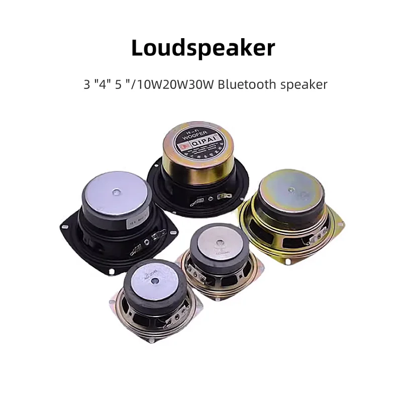 

3 "4" 5 "4R/8R10W/20W/30W Bluetooth speaker Audio amplifier speaker treble/bass full frequency speaker