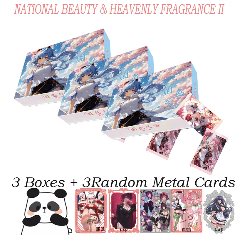 Newes Waifu Card National Beauty and Heavenly Fragrance 2 Hobby Goddess Story Collection Card Doujin Booster Box Toys Card Gifts