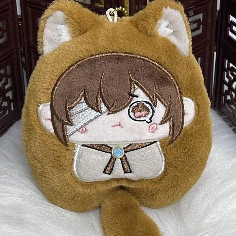 Anime Dogs Dazai Osamu Nakahara Chuuya Ryunosuke Kawaii Cosplay Plush Stuffed Dango Keychain Mini Plushies Doll Toy Figures Gift