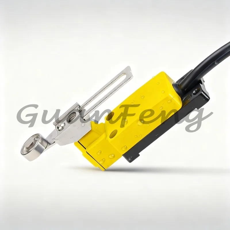 Professional IP67 Waterproof 8108 Sealed Limit Switch, Roller Lever Micro Stroke Switch with 3-core Cable, Sensing Spare Parts