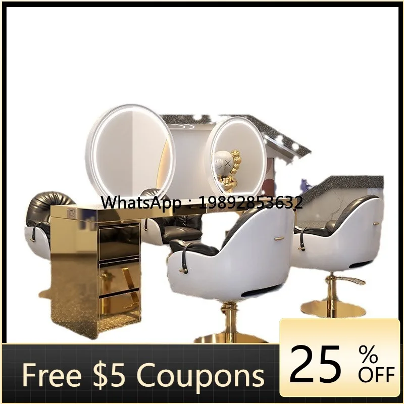 

YFY Internet Celebrity Barber Shop Mirror Stand Double-Sided Stand Haircut Mirror Salon Special 1
