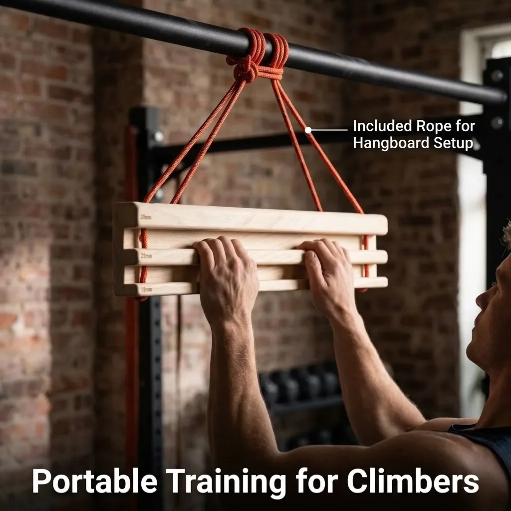 Professional Forearm Strength Pull Up Gripping Wood Rock Climbing Fingerboard Hangboard Bouldering Core Training Home Exercise