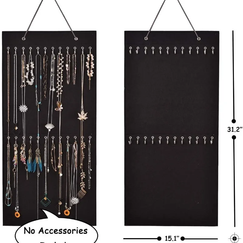 1 Buah Papan Display Organizer Perhiasan Felt Terpasang Di Dinding-Penyimpanan untuk Tas Penyimpanan Tas Gantung Kacamata Hitam Anting Kalung