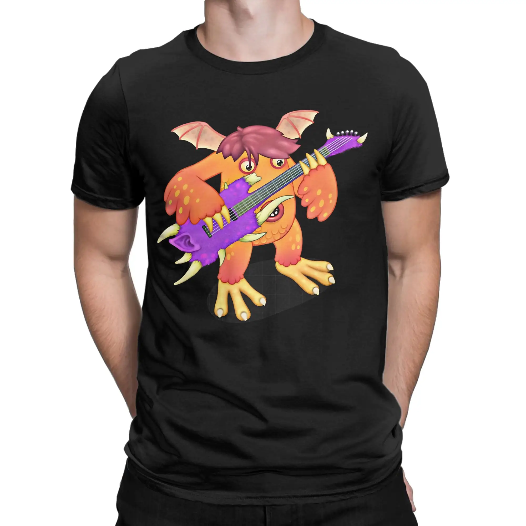 Bulbous odd‑shaped body  Classic My Singing Monsters Novelty 100% Cotton T-Shirt Tops Tees For Men