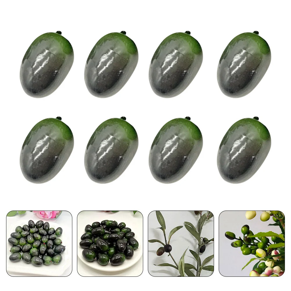 

Imitation Olive Birthday Decorations Mold Artificial Fruits Ornament Faux for Lifelike Chic