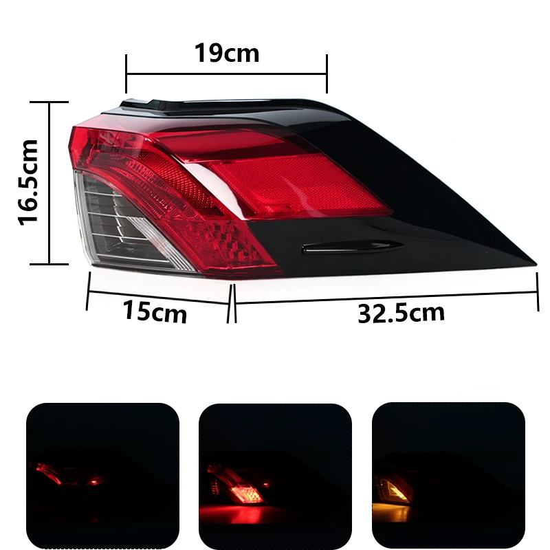 For Toyota RAV-4 RAV4 2019 2020 2021 US Versione Car Side Rear Tail Light Assembly Brake Taillight Stop Parking Lamp