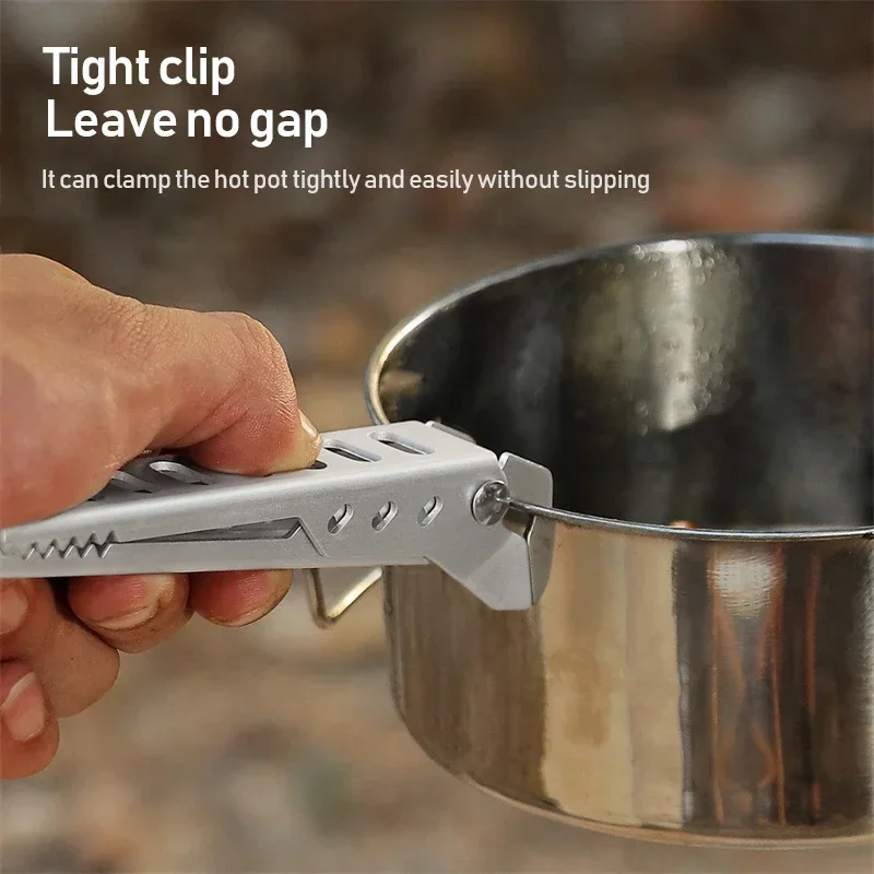 Aluminium Anti-hot Legierung Clip Schüssel Greifer Halter Camping Topf Pfanne Griff Anti-Verbrühungen Klemme Küche Zubehör Wandern kochen – Detail 2