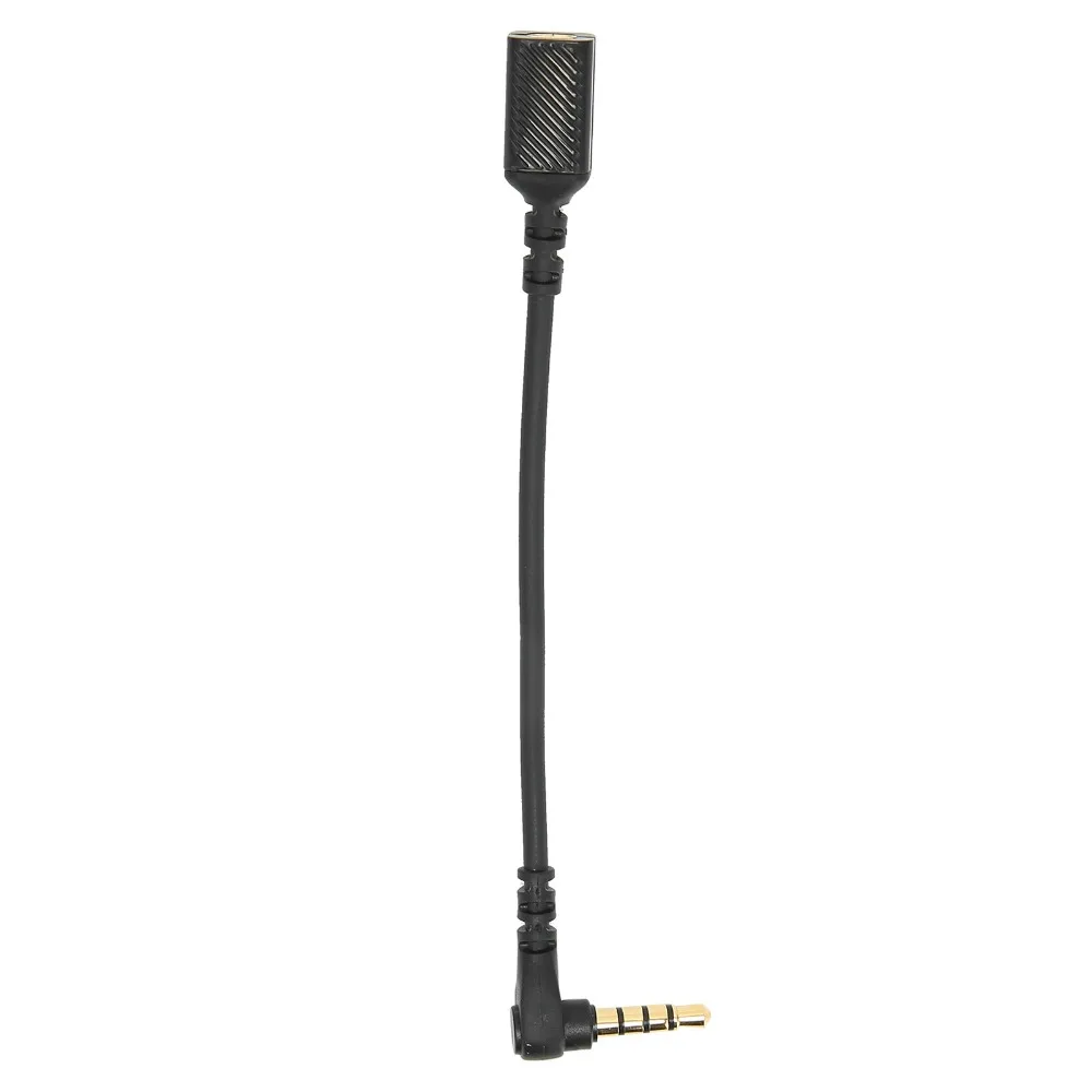 12cm/4.7in 3.5mm Headphone Cable Adapter Plug and Play Good Conductivity Audio Cable Adapter for Steelseries Arctis 3 / 5 / 7
