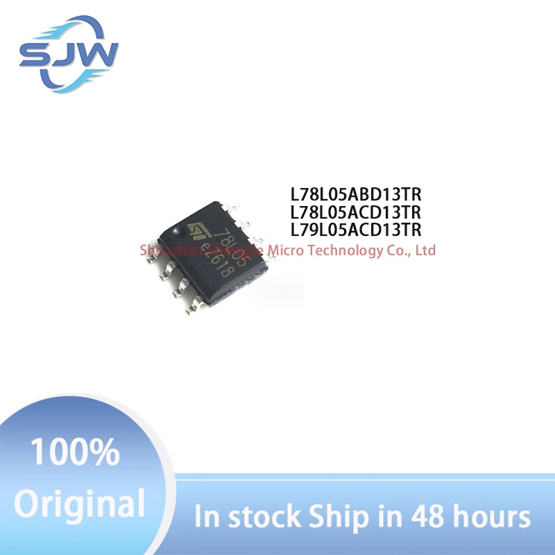 

1=10PCS L78L05ABD13TR L78L05ACD13TR L79L05ACD13TR Screen printing 78L05B 78L05A 79L05A encapsulation SOP8 Linear regulator chip
