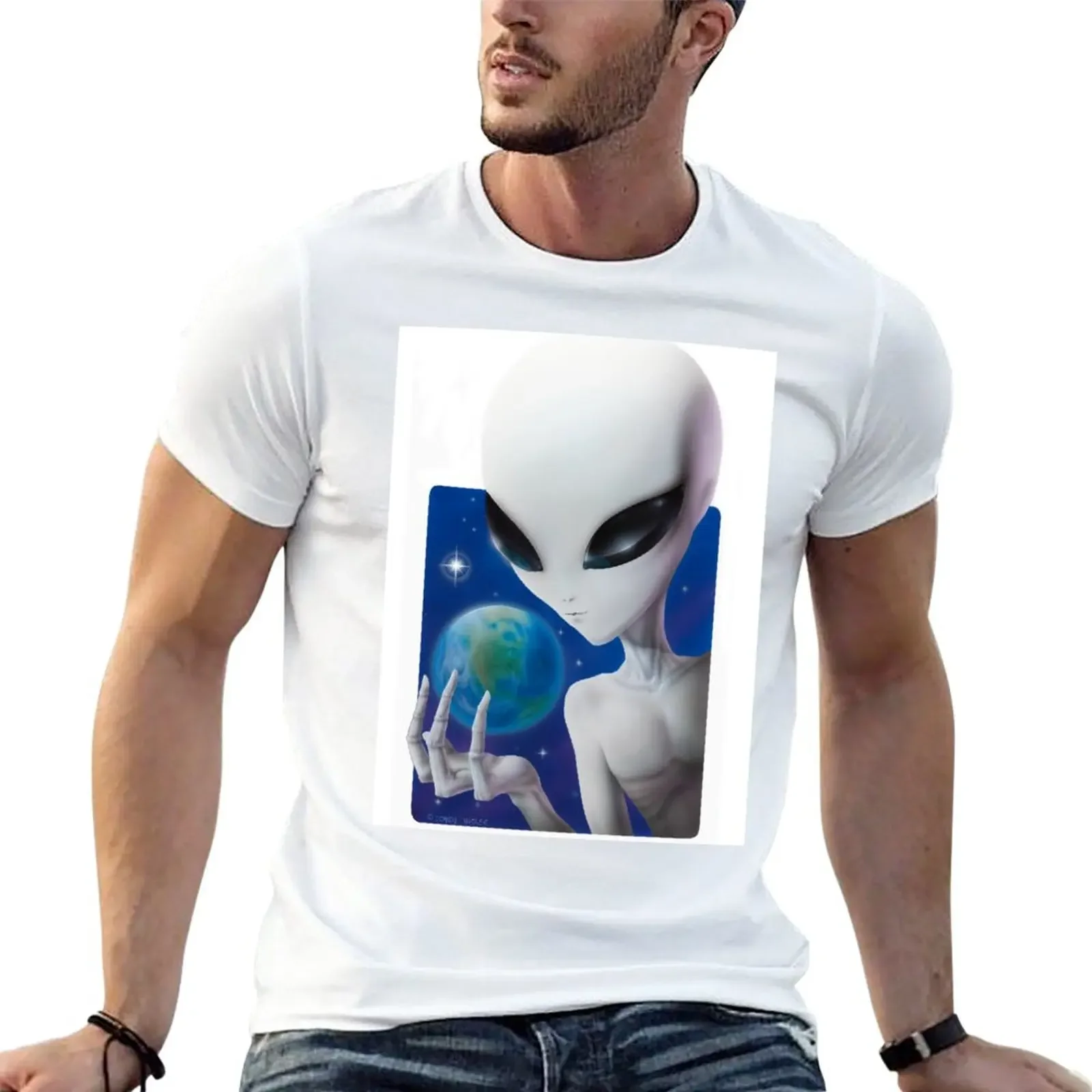 New ET. Grey alien. EBEN, EBE, Gray Alien, Grey ET, Extraterrestrial, UFO. BEM, T-Shirt black t shirts Short sleeve tee men