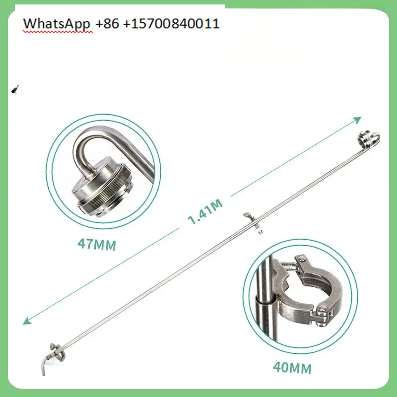Full program blank sampling tube, bracket, low concentration particulate matter blank sampling tube, sampling gun