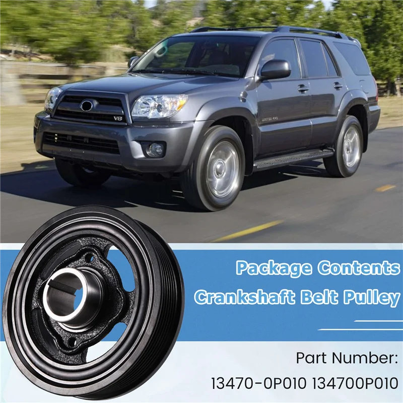 

13470-0P010 Автомобильный шкив ремня коленчатого вала для Toyota Tacoma 4Runner FJ Cruiser 4.0L V6 2003-2015 134700P010