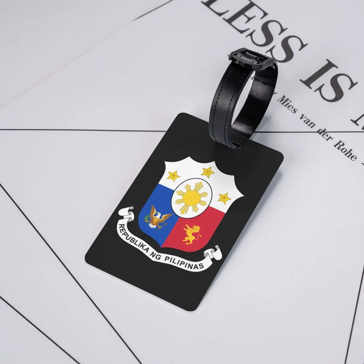 Brasão personalizado da Bandeira das Filipinas, Tag Bagagem, Cartão de Nome, Privacidade Capa, Rótulo de Identificação, Mala de Viagem, Mala, Personalizado