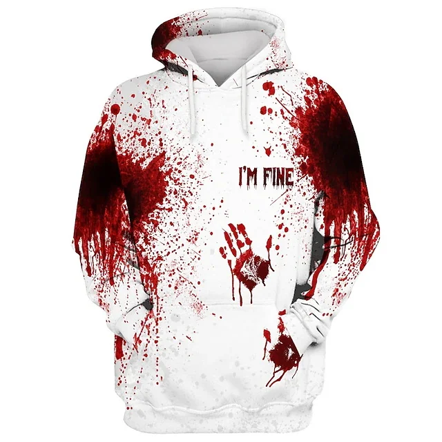 New Fashion Men Women Halloween Funny 3D Printed Hoodies Horror Bloody Hoodie Tops Cool High Quality Hooded Sweatshirt Clothing