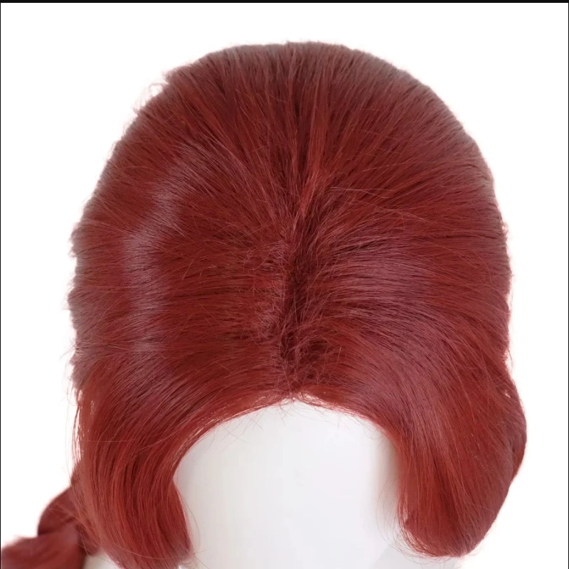 Wine Red Braid Wig Long Braided Ginger Wig for Women Girls Heat Reistant Synthetic Hair for Halloween Party Cosplay Costume