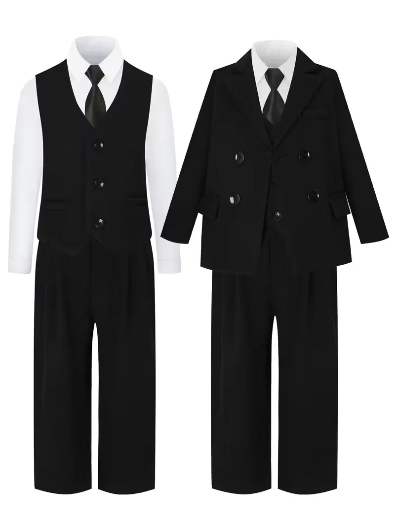 New Spring And Autumn Suit Set for Boys Wedding Evening Parties Piano Violin Performances Speeches Birthday Celebrations