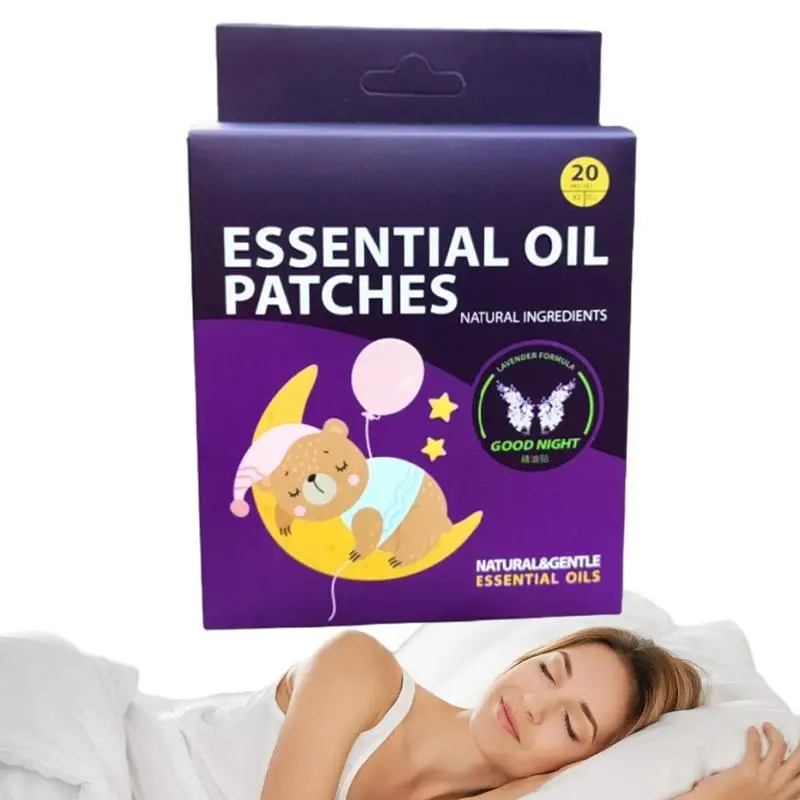 

Good Night Sleep Patches 20 Patches Natural Stickers to Fall Asleep Faster Good Viscosity Sleeping Aid Equipment for Adults