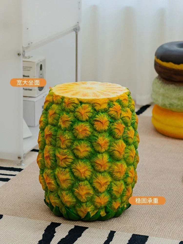 Hot sales Food low stool household Internet celebrity ins ice cream donut round stool small apartment