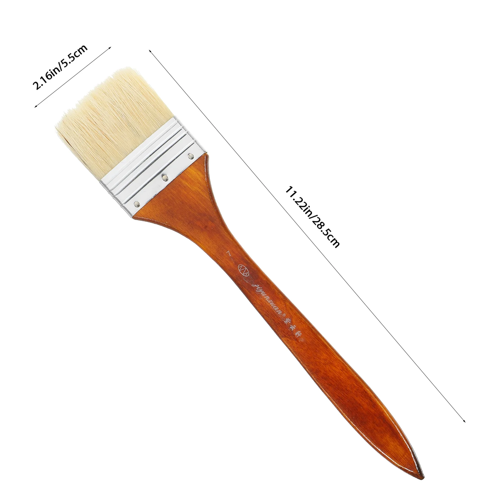 5 Pcs Oil Paint Brush Painting Handle Wooden Durable Supplies Student Use Tool