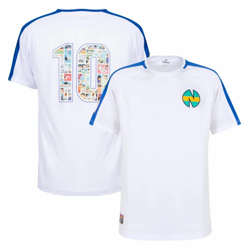 Capitán Tsubasa de Verano # Camiseta Oversize Retro Y2K con Collage de 10 Personajes de Anime, Conjunto Familiar a Juego, Ropa de Moda Urbana