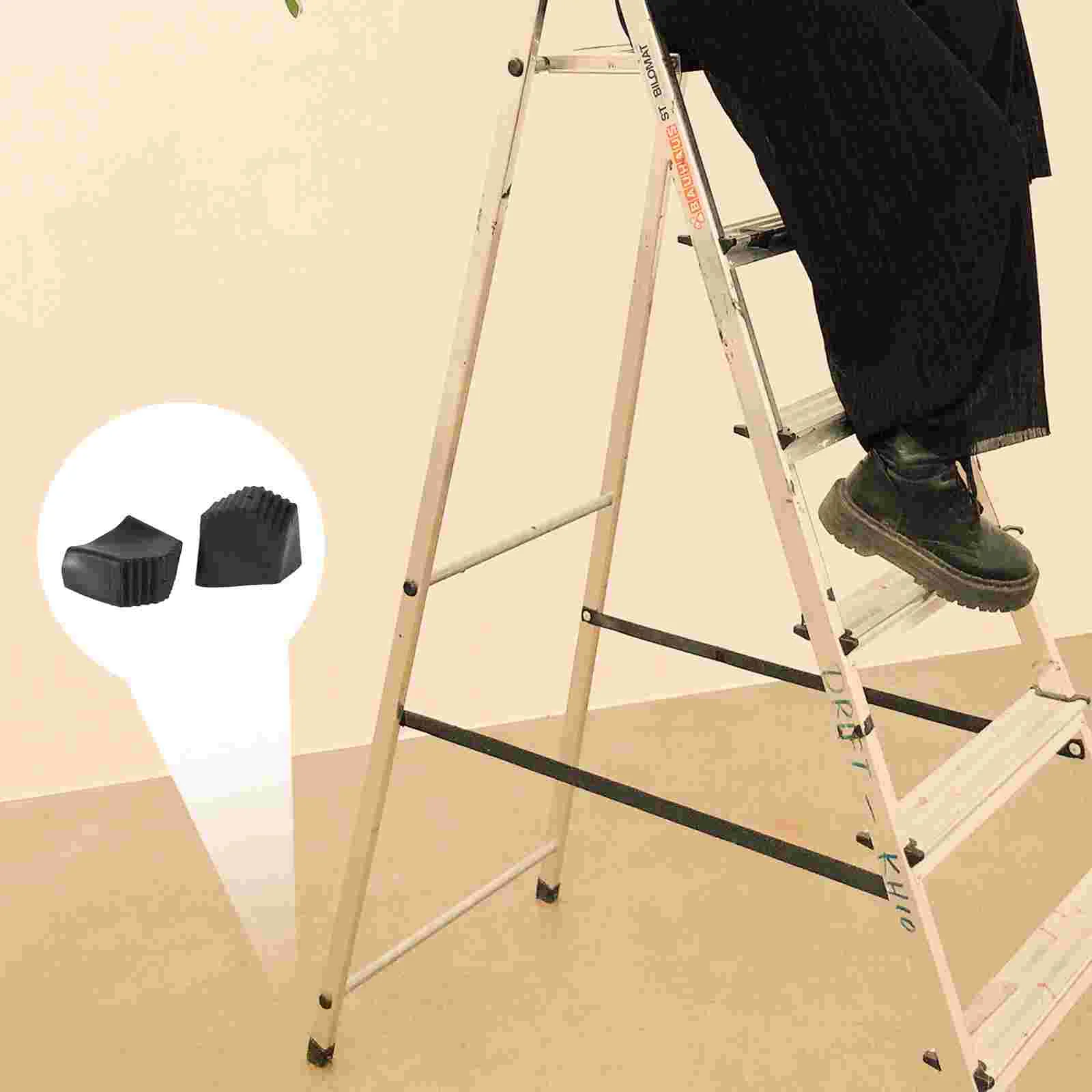 Cubierta para pie de escalera, almohadillas fundidas impermeables para piernas, Protector de pies de goma de fieltro antideslizante seguro,