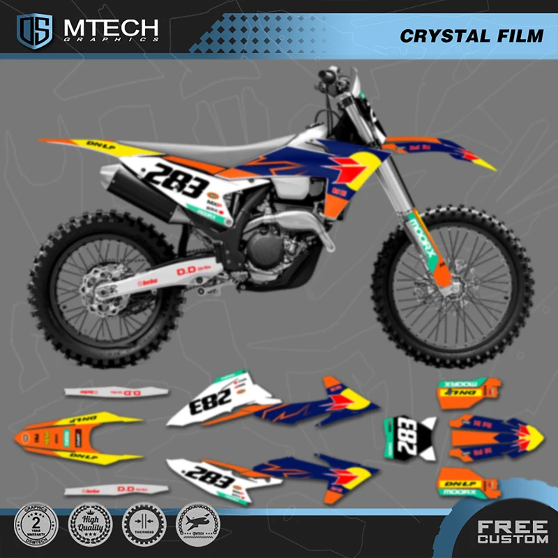 Dsmtech equipe personalizada motocicleta gráficos decalques adesivos kits para ktm exc EXC-F xcw 2024 2025 2026 sx sxf 2023 2024 2025 003