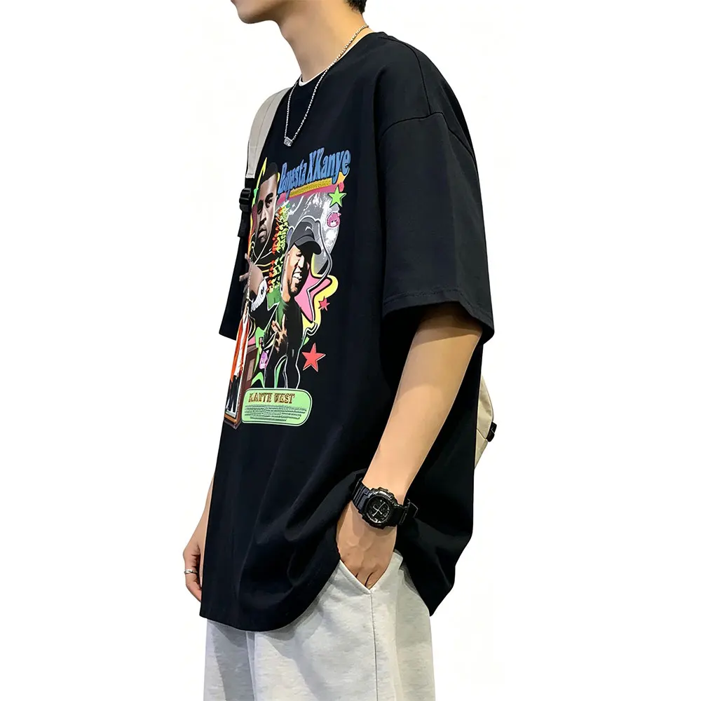 

Rapper Kanye West The College Dropout Graphic T Shirt Men Women Hip Hop Fashion Pop Music Tshirt Male Vintage Oversized T-shirt