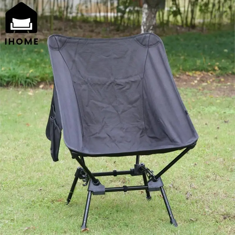 IHOME Outdoor Chair Large Aluminum Alloy Four Corner Moon Chair Height Adjustment Leisure Fishing Beach Square Chair New 2024