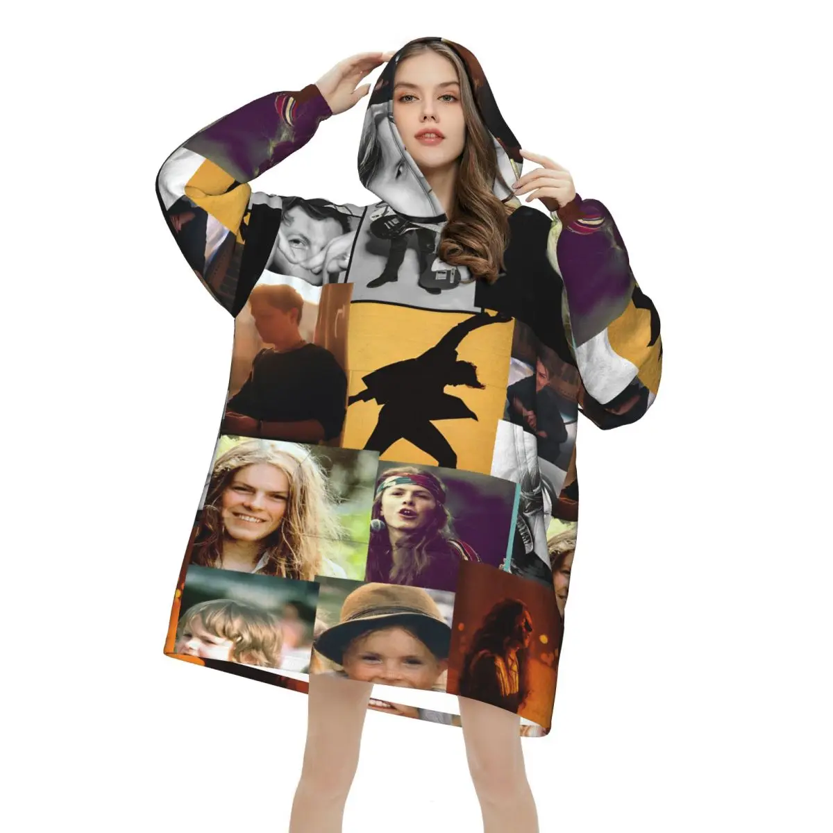 Michael Patrick Kelly MPK Blanket Hoodie Oversized Wearable Sweatshirt Blanket Warm Gifts for Women Girls Girlfriend
