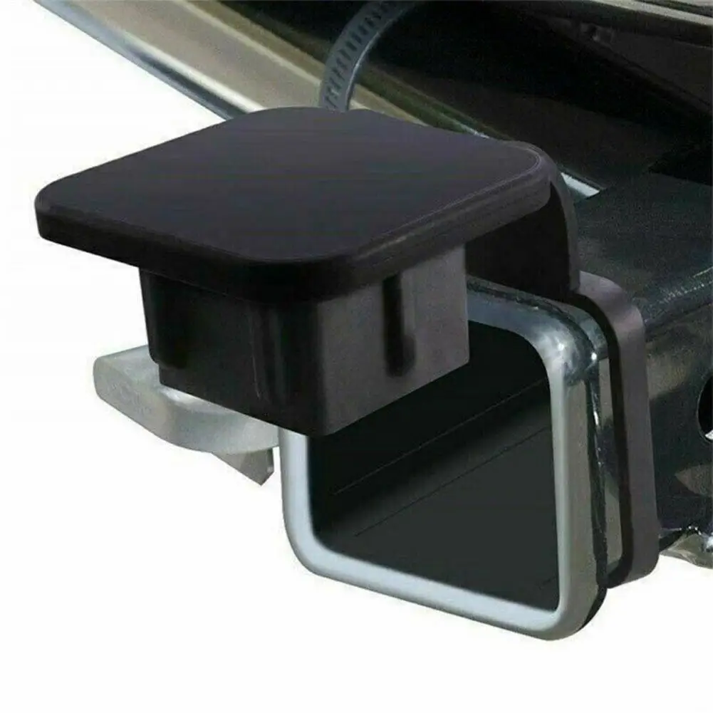 Tow Plug Tube Cap Protector Waterproof Trailer Hitch Cover Dustproof 2 Inch Receiver Auto Square Plug Tow Hook Cover