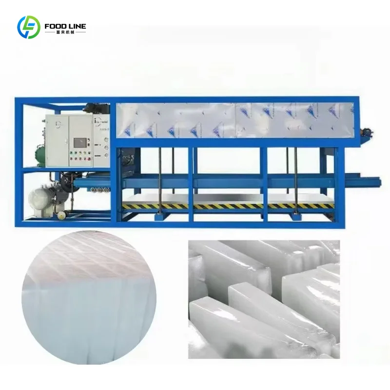 Customized Large Commercial Ice Factory Direct Cooling System With Flower Removal Device 1 2 5 10 20 Ton Block Ice Machine