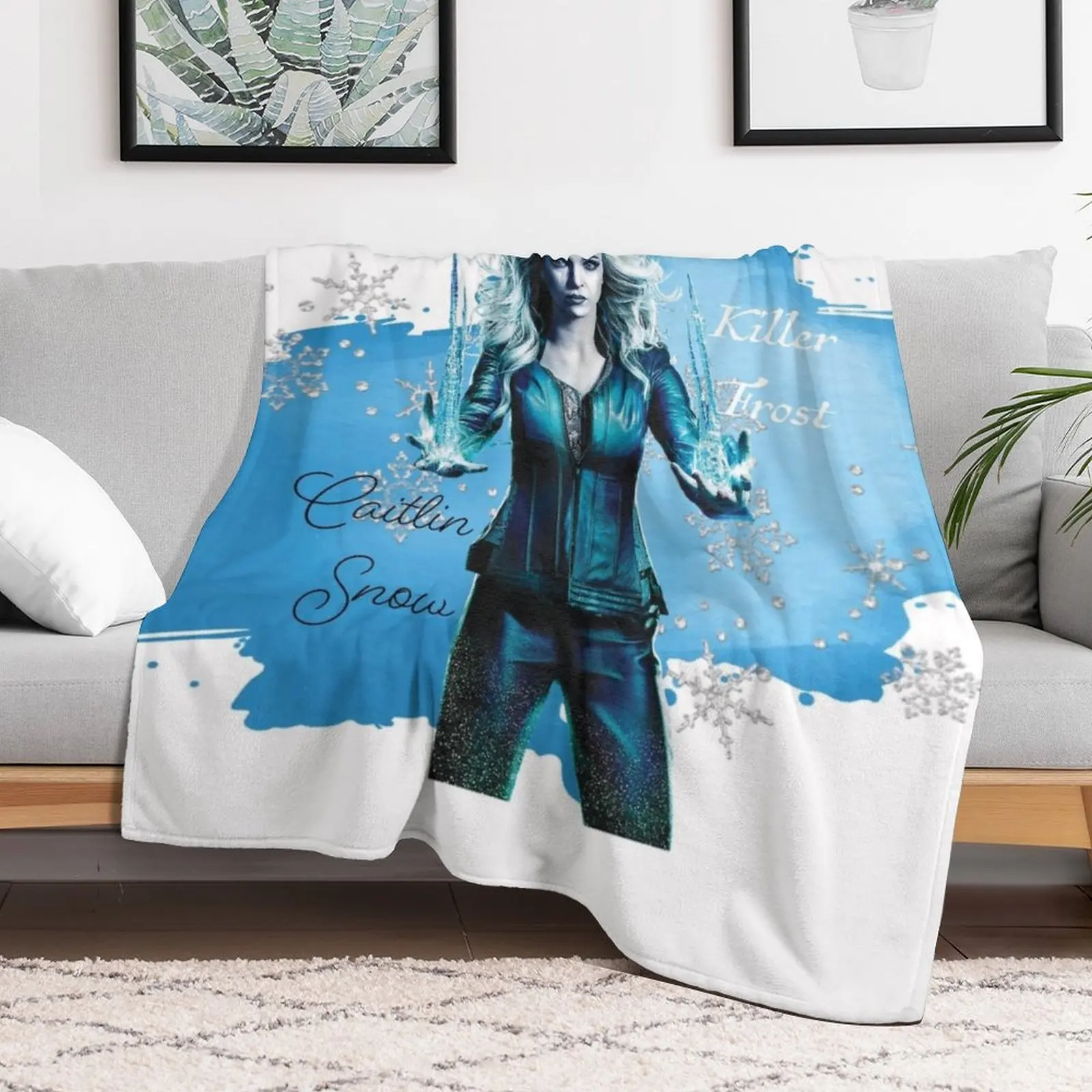 Killer Frost Watercolour Throw Blanket decorative Plaid wednesday Blankets