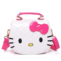 Nova olá kitty meninas sacos de ombro bonito dos desenhos animados saco do mensageiro à prova dwaterproof água moda crianças anime bolsa presentes aniversário