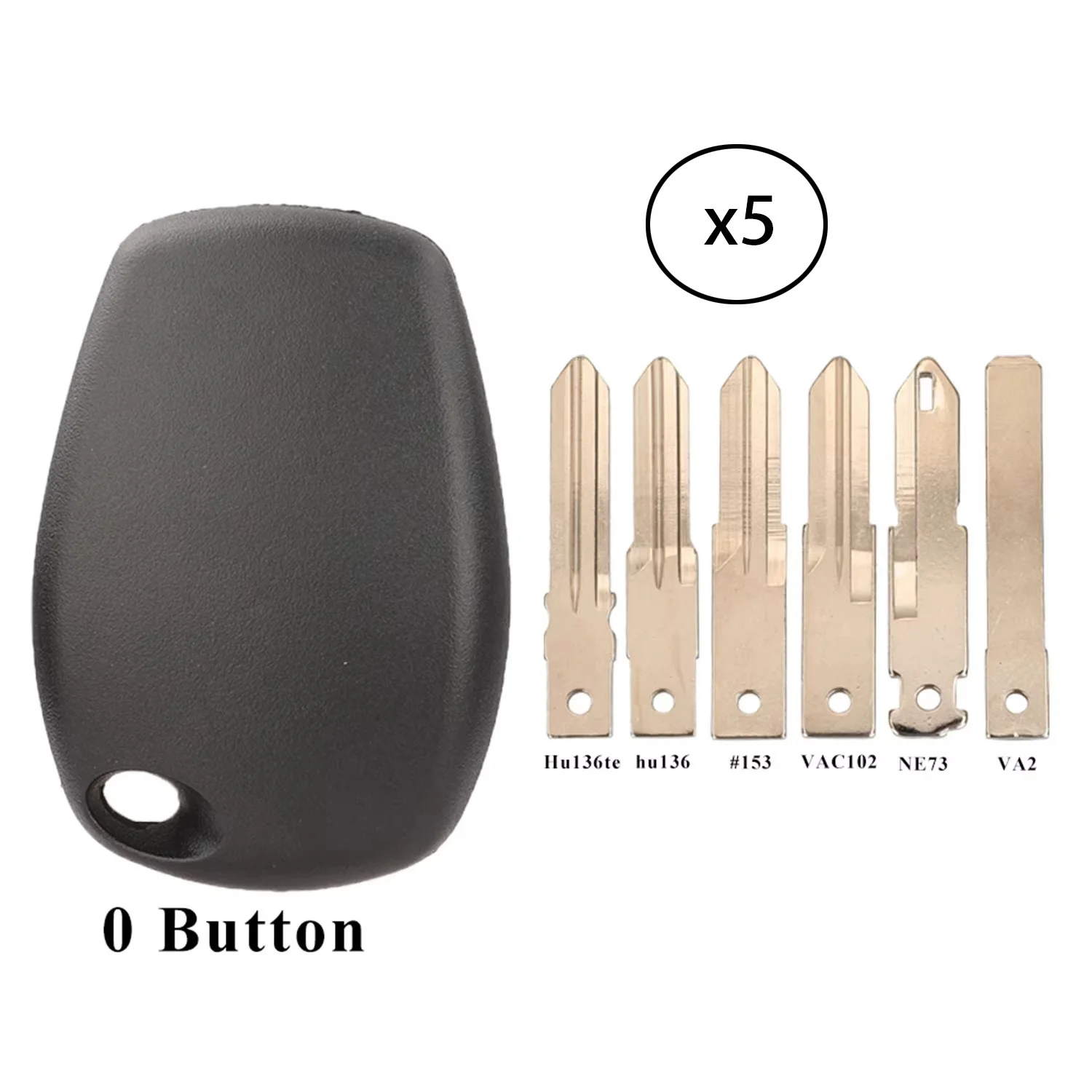 

jingyuqin 5ps Car Key For Renault Megane Modus Espace Laguna Duster Logan DACIA Sandero Fluence Clio Kango For NISSAN ALMERA