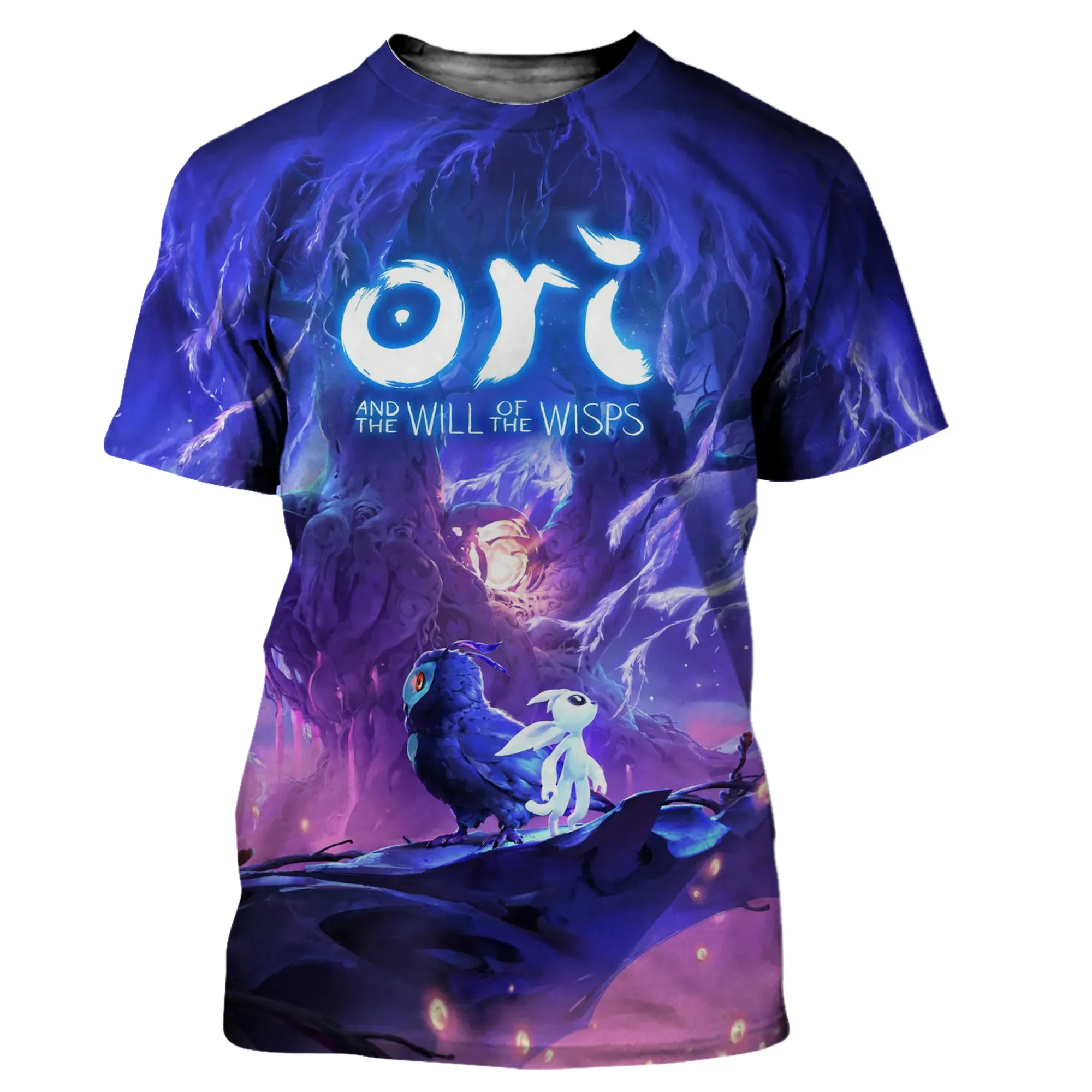 Ori dan the Will of the Wisp t-shirt kartun Game 3D dicetak Streetwear anak laki-laki dan perempuan Fashion ukuran besar T Shirt Atasan anak-anak