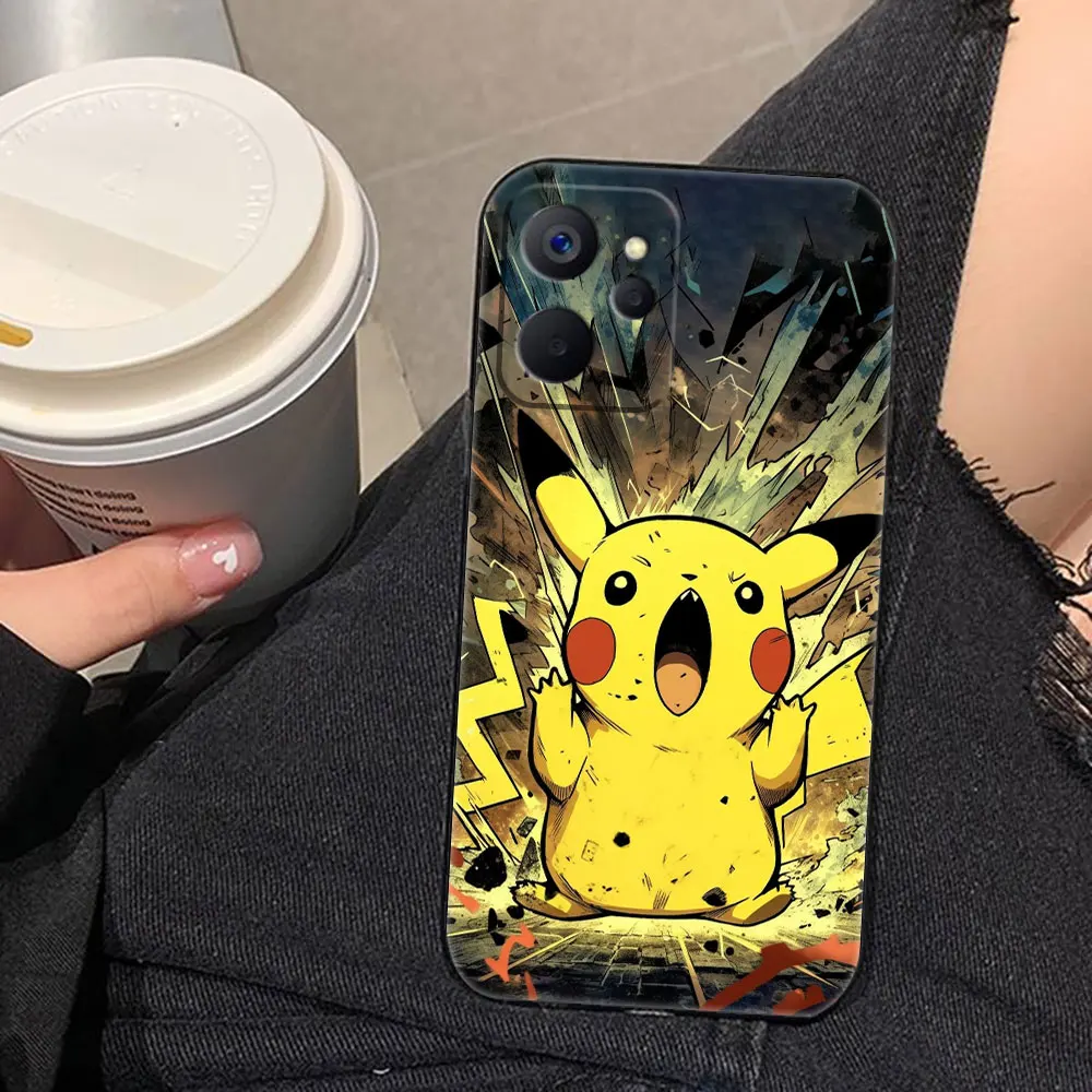 P-Pikachu ليتل ديناصور السلاحف جراب هاتف ل Realme 5 6 7 C11 C20 C30 C33 C35 C53 C55 C63 C65 C71 C75 GT NEO 2 NARZO 50 #4
