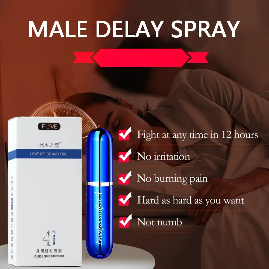 Men's Time Delay Spray, Long Lasting Sexy, Men's Supplies, without numbness Couple Sexy Supplies, Valentine's Day Gift 6ml