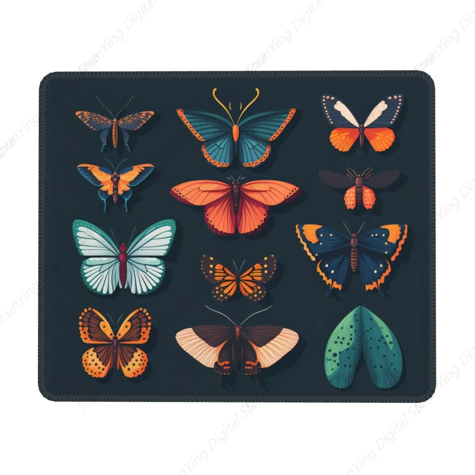 Butterfly Variety Mouse Pad Anti Slip Rubber Gaming Mouse Pad Men's And Women's Computer Laptop Office Mouse Pad 18*22cm