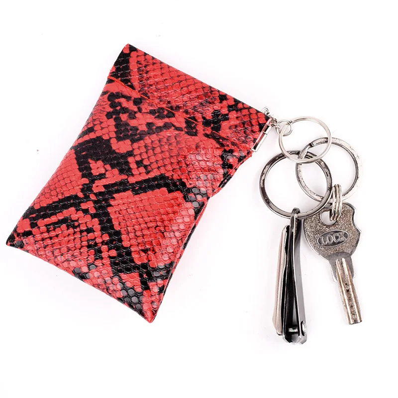 New Serpentine Purse Type Key Bag High Capacity Key Wallet Simple Key Holder Case Keychain Pouch Women Men Coin Housekeeper