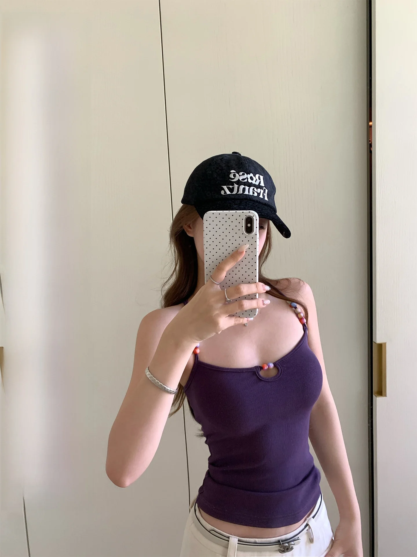 

Женская майка-топ Bankelili5 с принтом, из хлопка и эластана, летняя, стандартной длины, однотонная