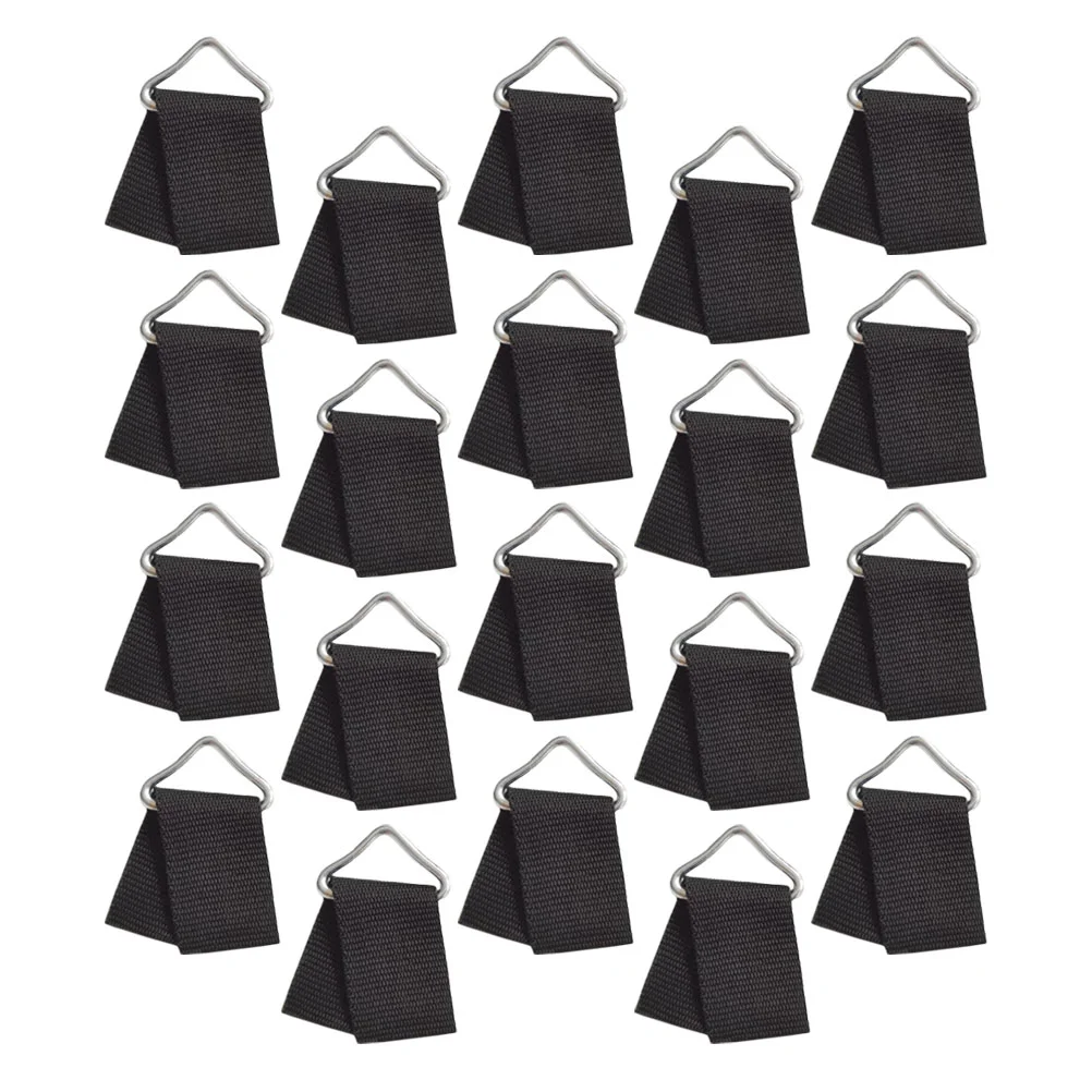 

20 Sets Special Ring for Trampoline Parts High Strength Spring Buckle Webbing Versatile Bottom Fabric Child