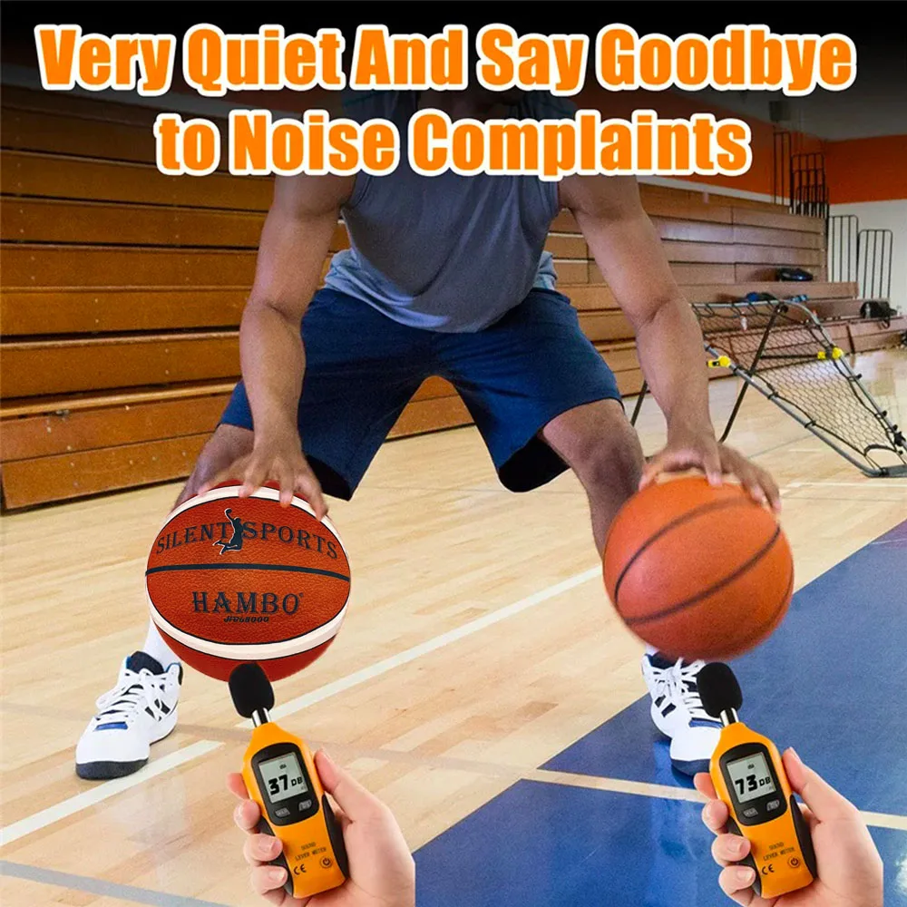 ผ้าคลุมบาสเก็ตบอล Silent ในร่ม Size7 # /6 # /5 #   ลูกบอลปิดเสียงโฟมยืดหยุ่นสูงนุ่มไม่มีเสียงรบกวนลูกกีฬาผู้ใหญ่และเด็กเกมกีฬา