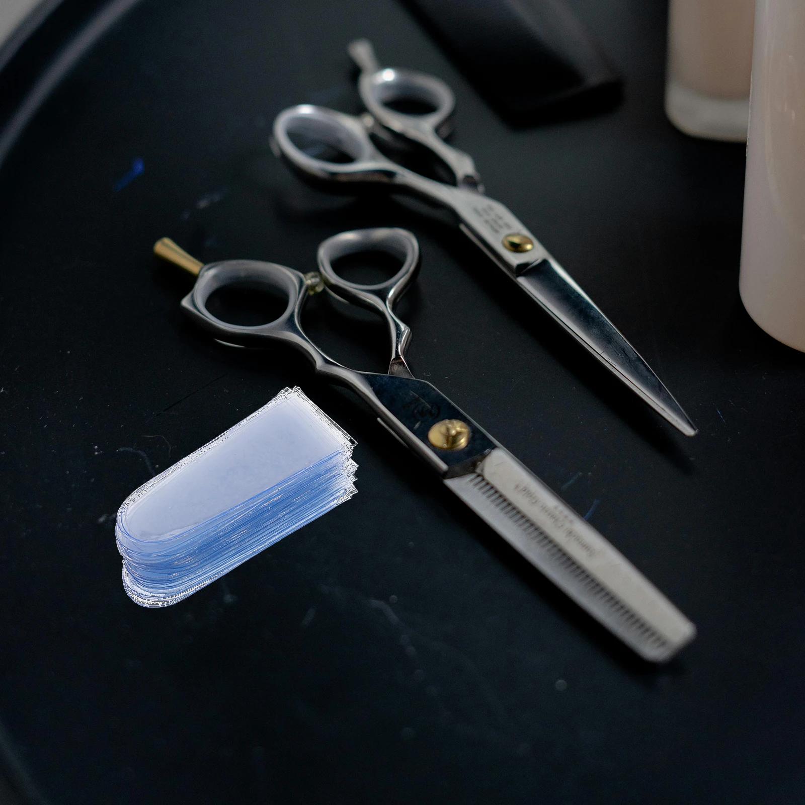 

50 PCS Scissors Case Salon Tool Protector Set Barber Sheath Transparent Storage Bag